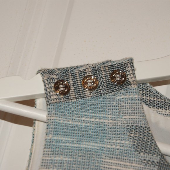 TOMMY HILFIGER Tweed Sleeveless Fit Flare Dress 6 - Picture 6 of 11